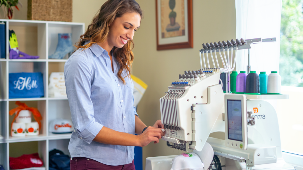 multi-needle embroidery machine