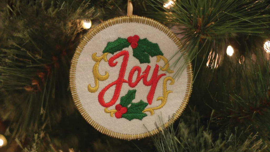 Lace Christmas ornament