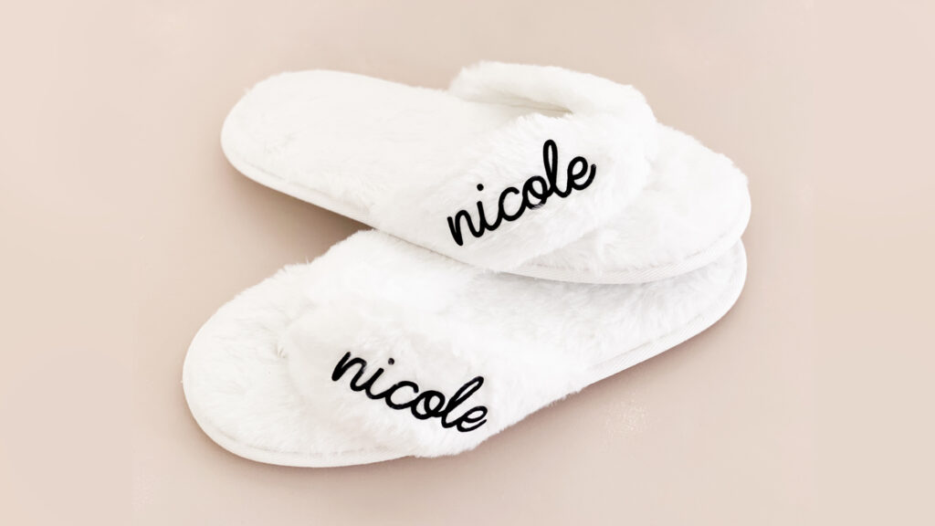 Customized slippers