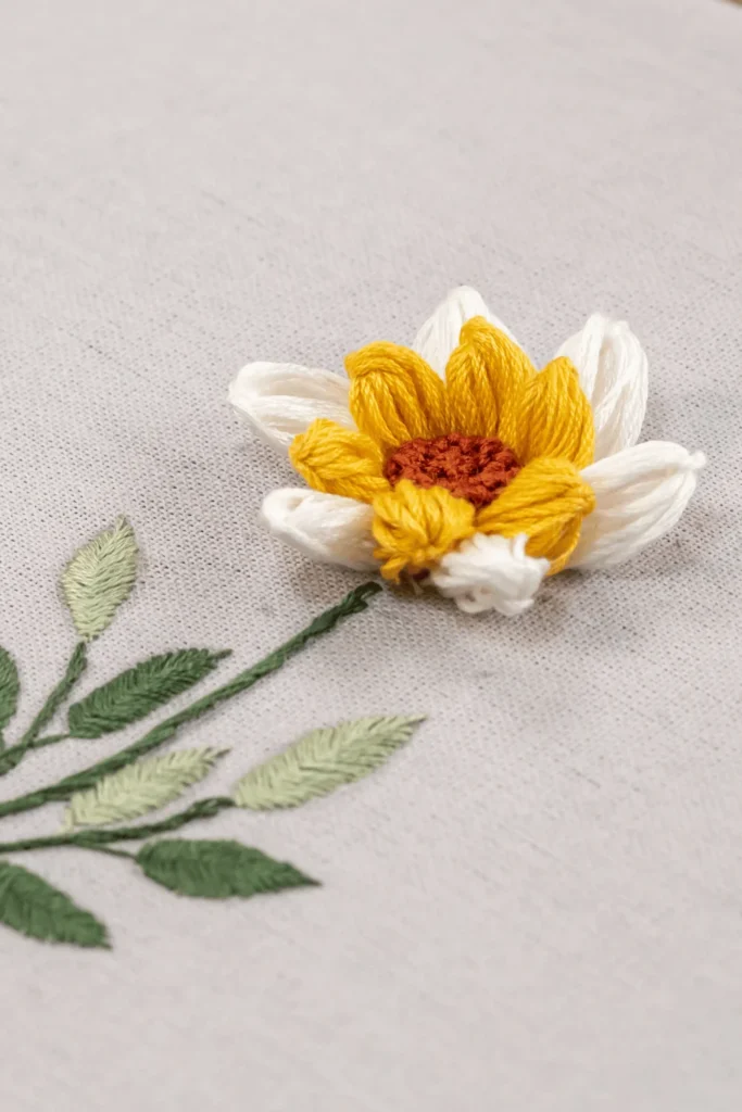how to remove water soluble stabilizer flower embroidery