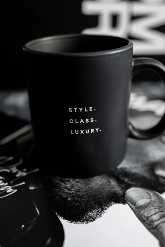 how to start a mug printing business from home black mug that says style class luxury